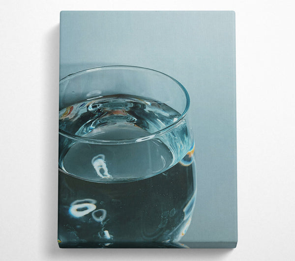  A Canvas Print of Aqua Reflections Canvas Wall Art