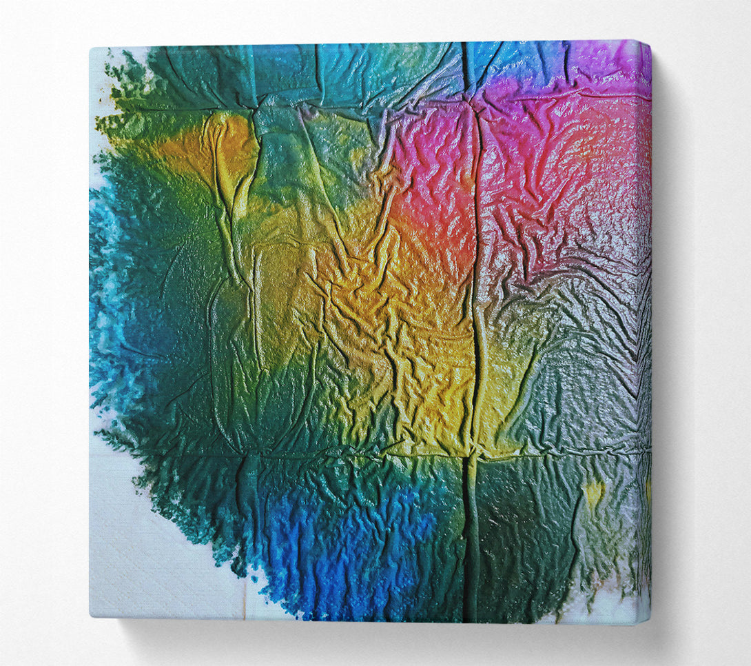  A Canvas Print of Golden Wrinkled Hues Canvas Art
