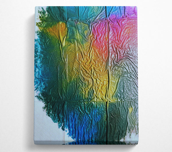  A Canvas Print of Golden Wrinkled Hues Canvas Art