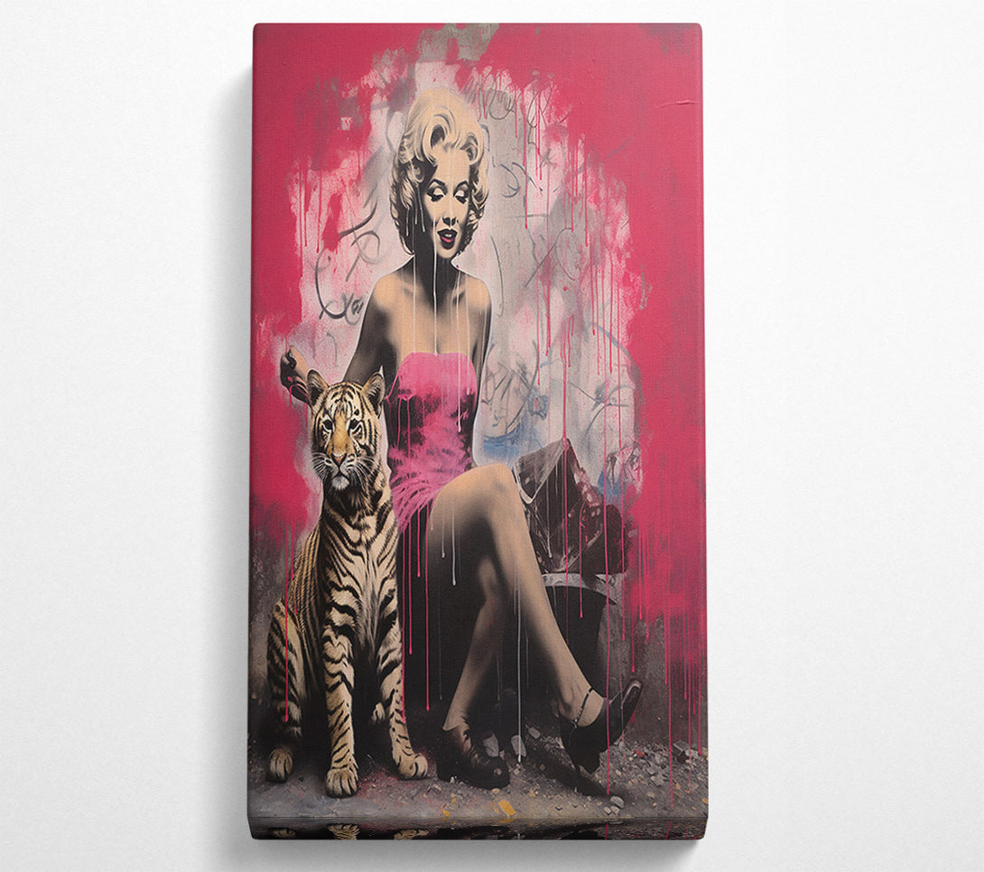  A Canvas Print of Marilyn Monroe Tiger Canvas Print