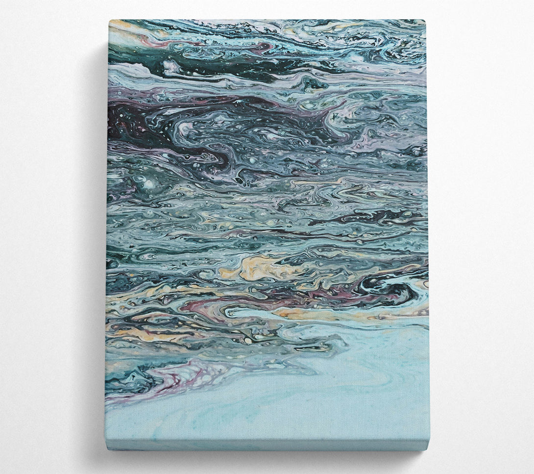  A Canvas Print of Teal Swirling Dreams Canvas Art