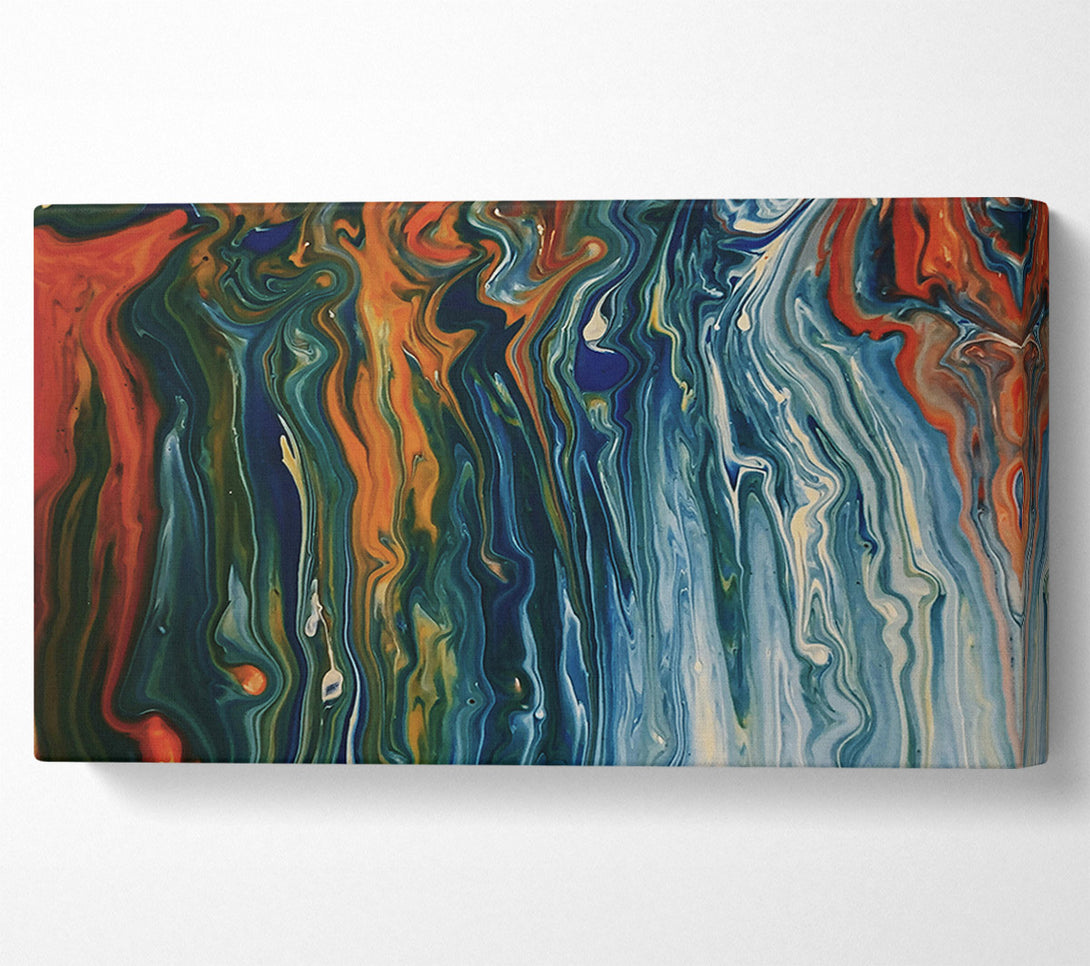  A Canvas Print of Indigo Swirls Of Color Canvas Wall Art