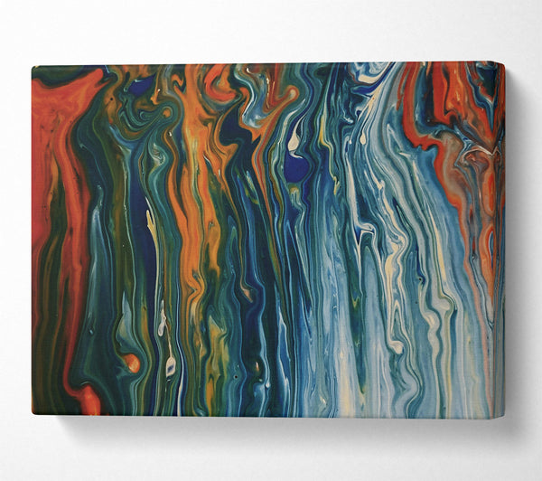  A Canvas Print of Indigo Swirls Of Color Canvas Wall Art