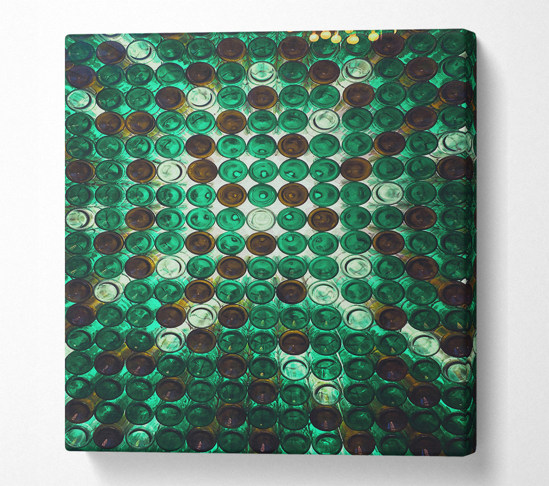  A Canvas Print of Emerald Bottle Dome Canvas Wall Art