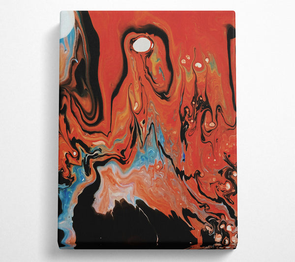  A Canvas Print of Crimson Swirls And Dreams Canvas Art