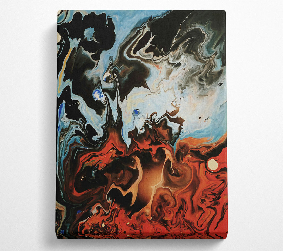  A Canvas Print of Crimson Swirling Dreams Canvas Wall Art