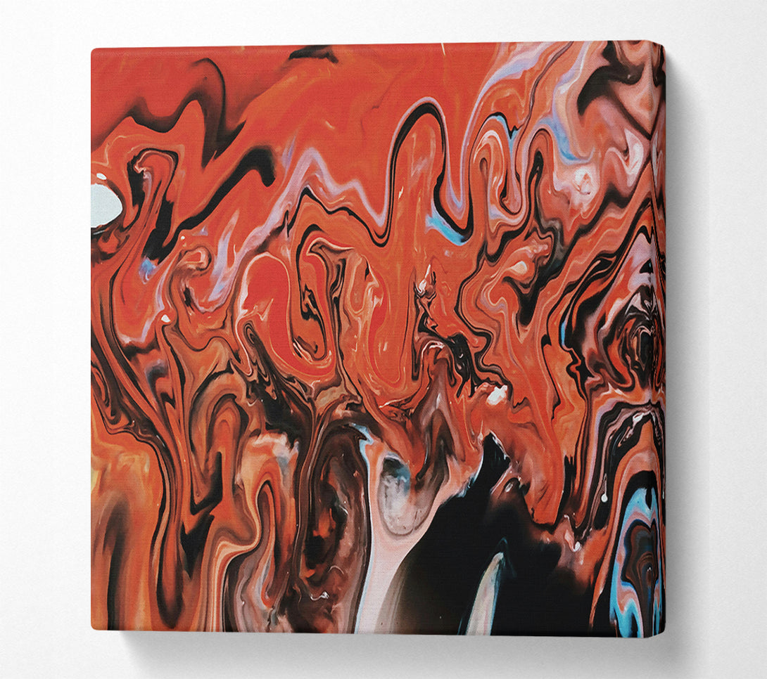  A Canvas Print of Crimson Swirls Of Chaos Canvas Wall Art