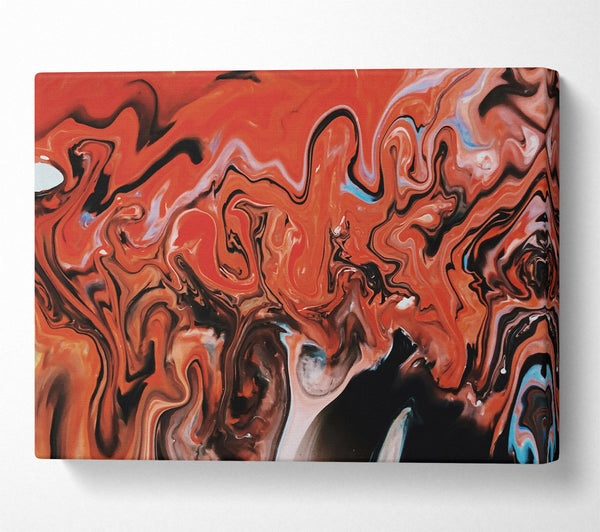  A Canvas Print of Crimson Swirls Of Chaos Canvas Wall Art