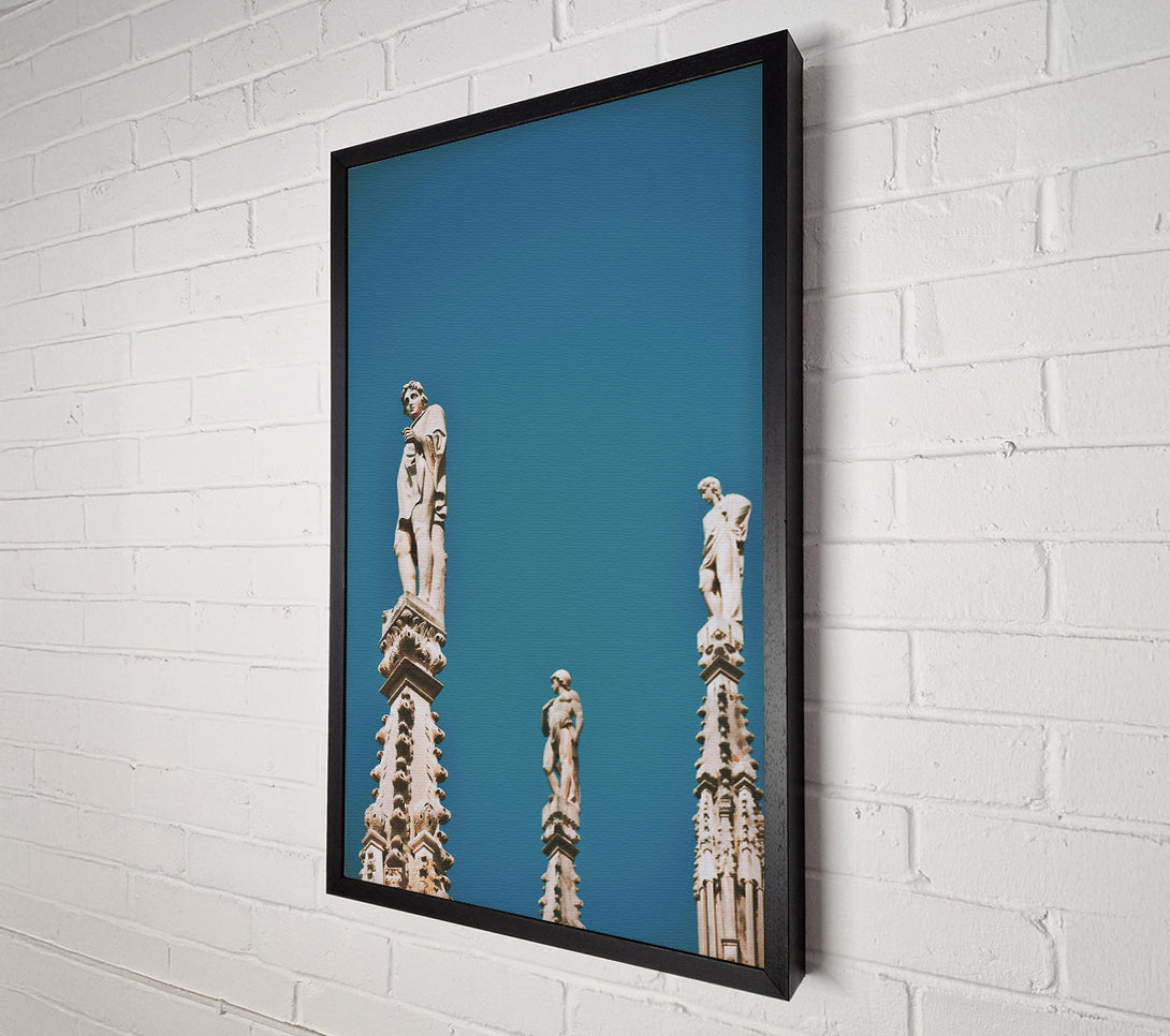  A Canvas Print of Azure Sky Statues Canvas Print