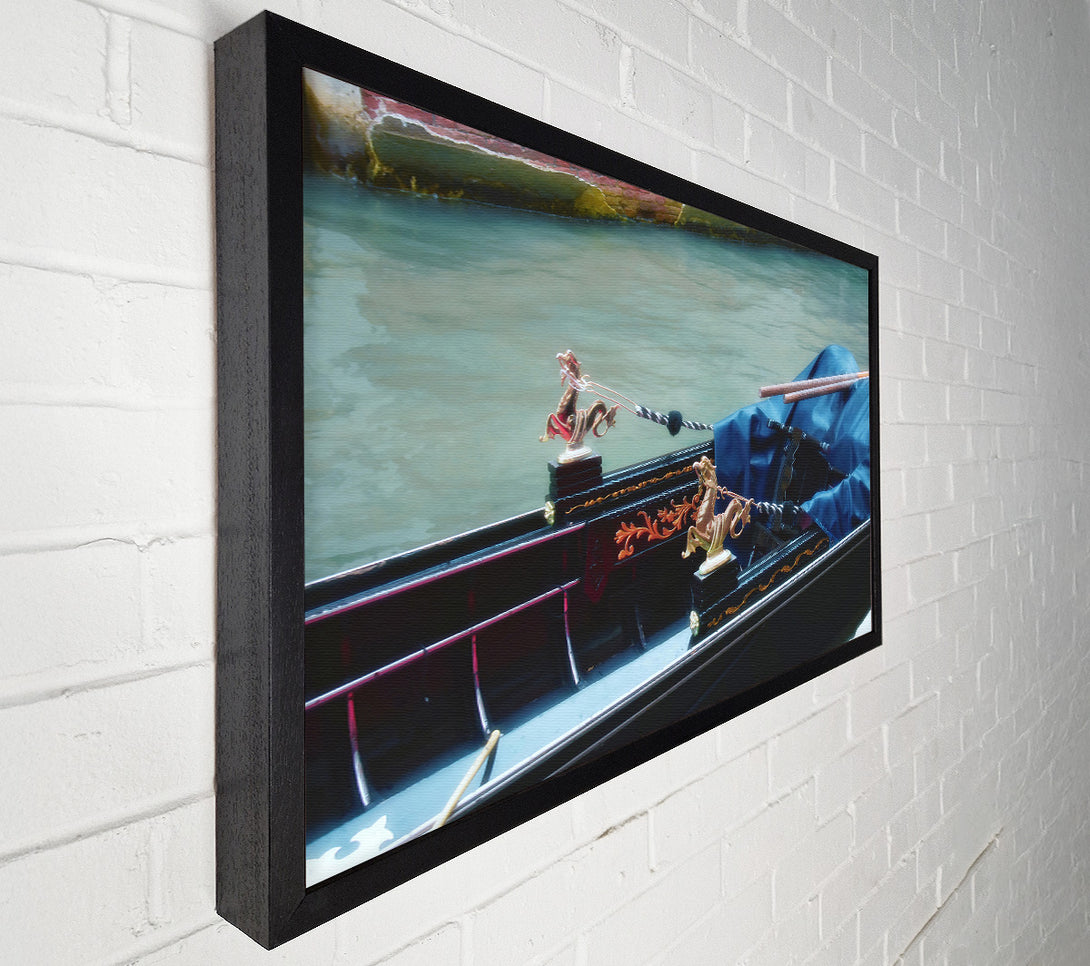  A Canvas Print of Blue Gondola Detail Canvas Wall Art