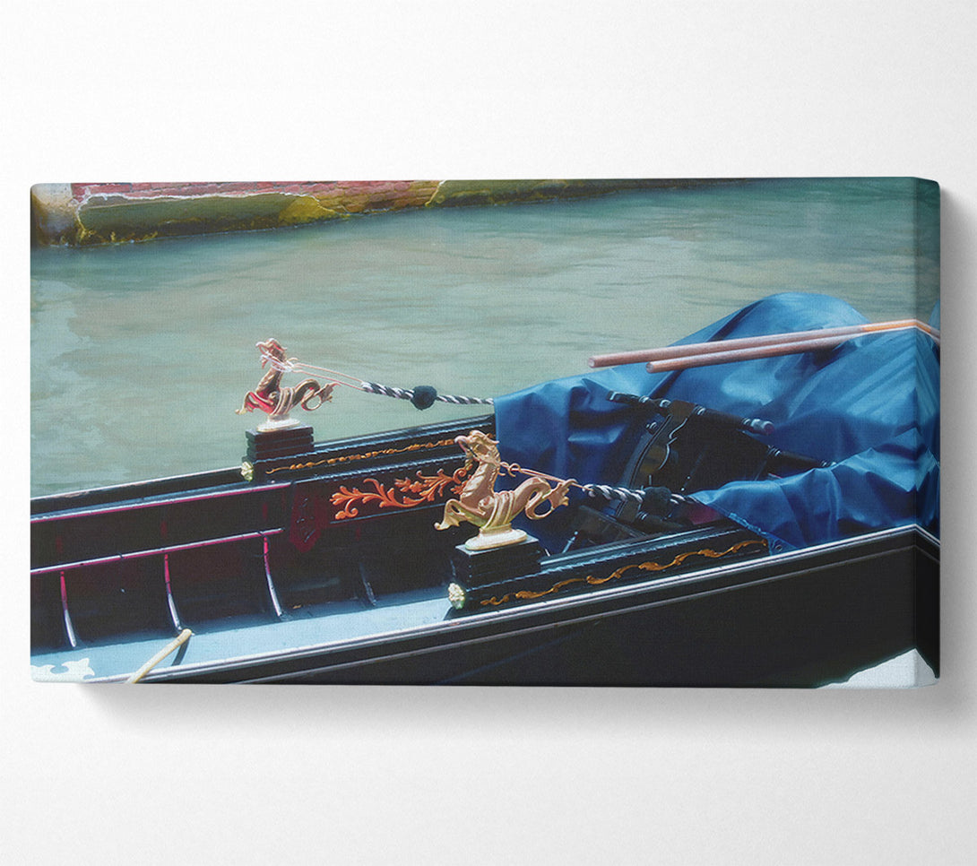  A Canvas Print of Blue Gondola Detail Canvas Wall Art
