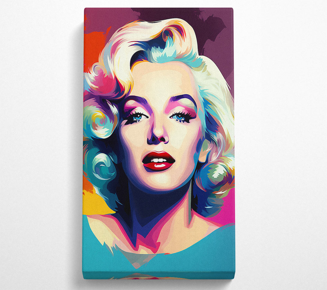  A Canvas Print of Marilyn Monroe Vibrant Canvas Wall Art