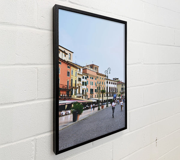 Peach Italian Street Scene