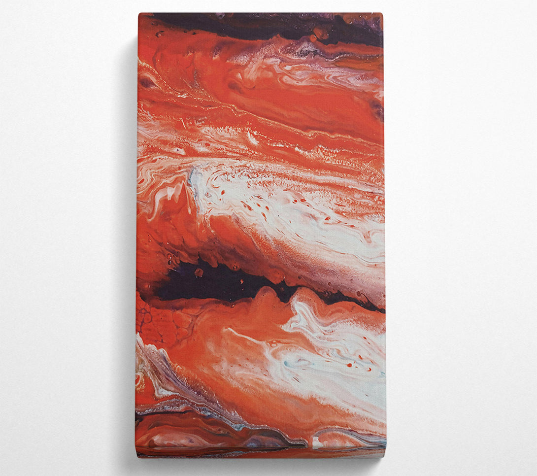 A Canvas Print of Crimson Fluid Swirls Canvas Print