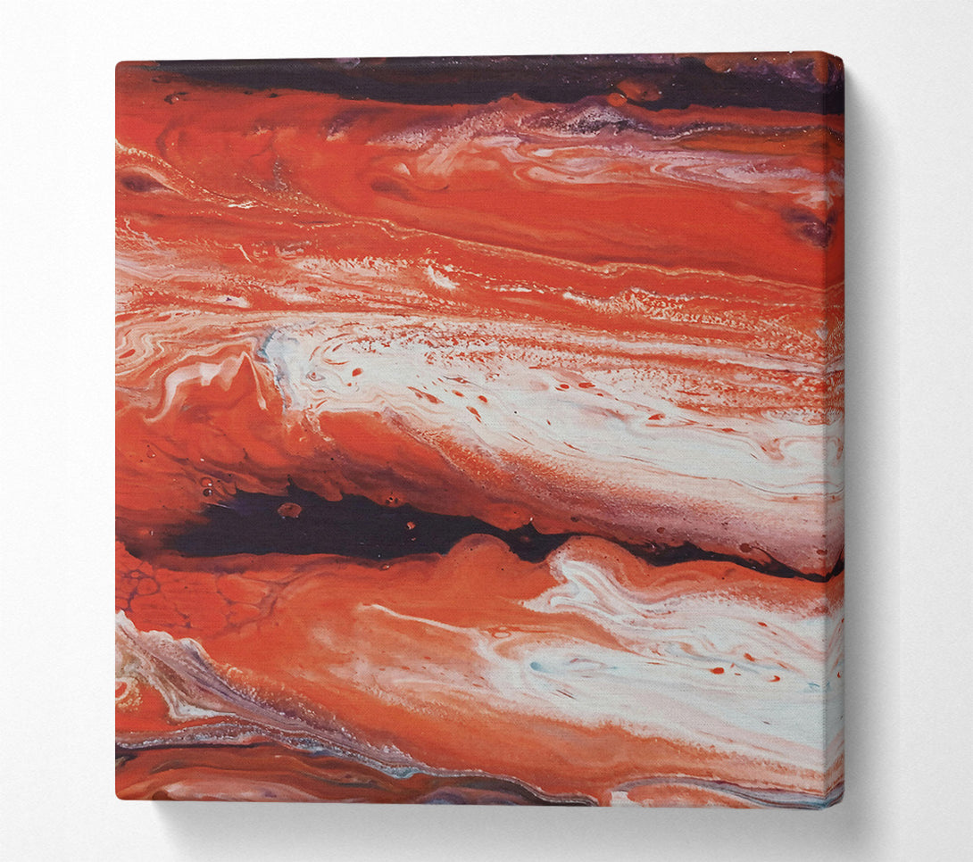  A Canvas Print of Crimson Fluid Swirls Canvas Print