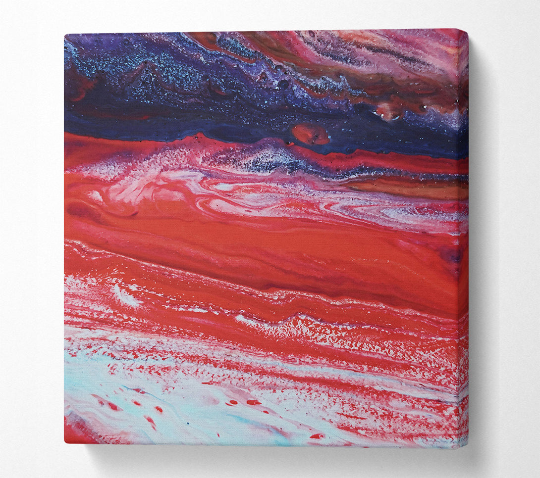  A Canvas Print of Crimson Stream Of Stars Canvas Art