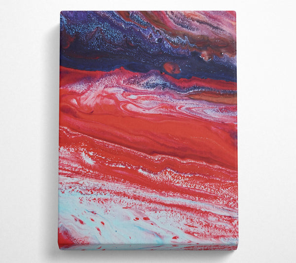  A Canvas Print of Crimson Stream Of Stars Canvas Art