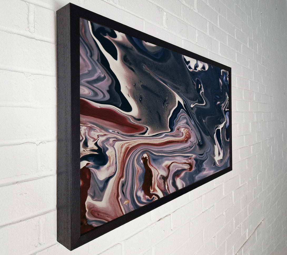  A Canvas Print of Midnight Swirls Of Blue Canvas Wall Art