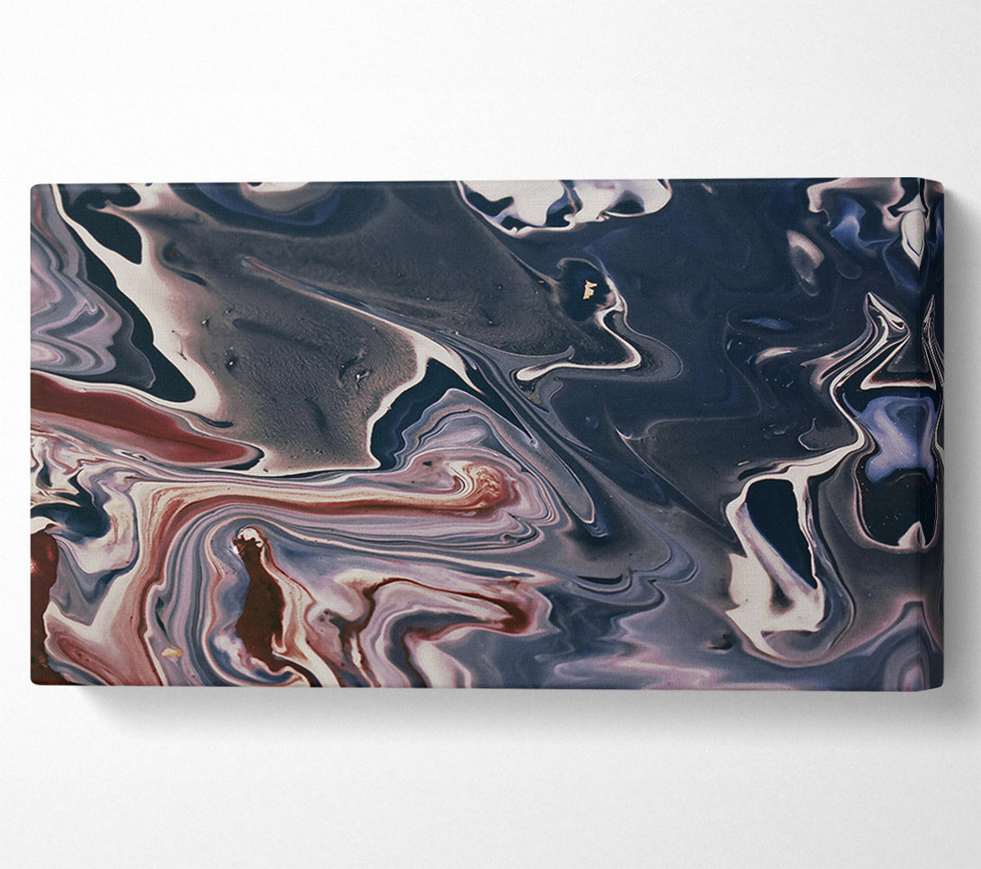  A Canvas Print of Midnight Swirls Of Blue Canvas Wall Art