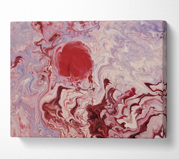  A Canvas Print of Crimson Swirls Canvas Print
