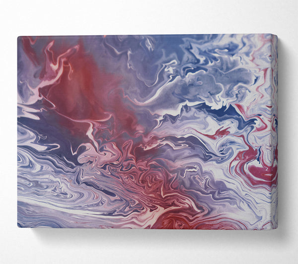  A Canvas Print of Crimson Fluid Dreams Canvas Wall Art
