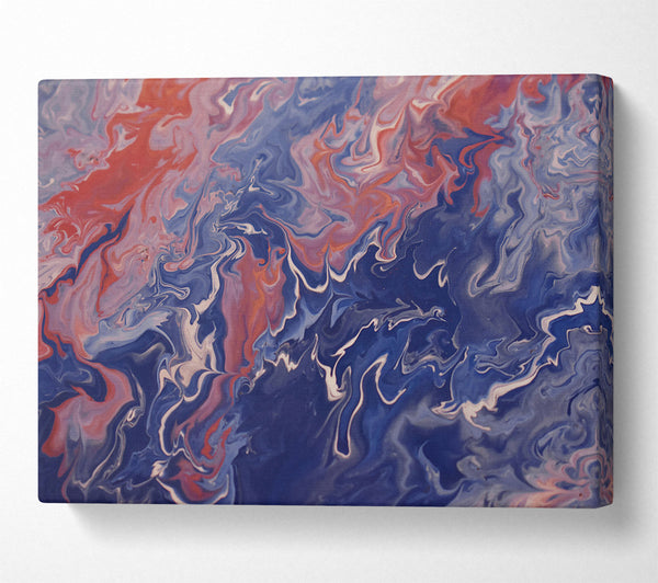  A Canvas Print of Indigo Swirls And Hues Canvas Art