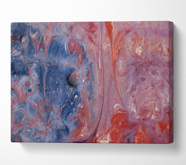  A Canvas Print of Faded Pink Swirls Canvas Print