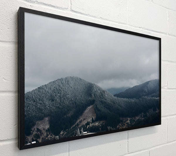 Gray Mountains Under Clouds
