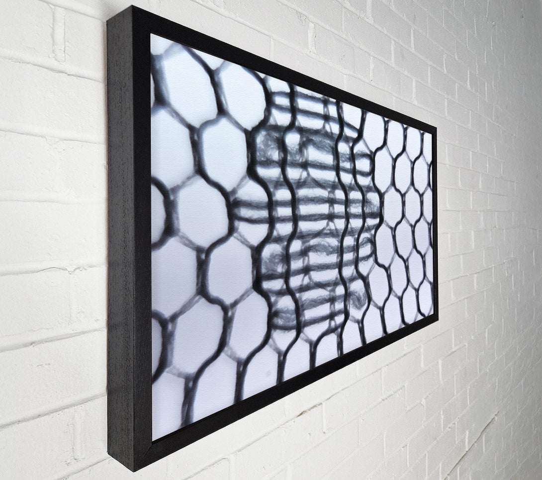  A Canvas Print of Black Woven Intertwine Canvas Wall Art