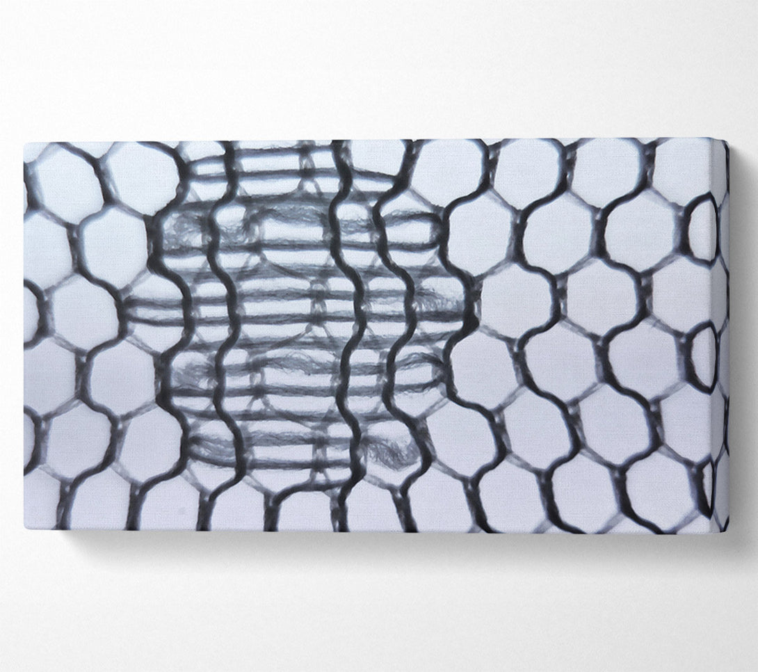  A Canvas Print of Black Woven Intertwine Canvas Wall Art