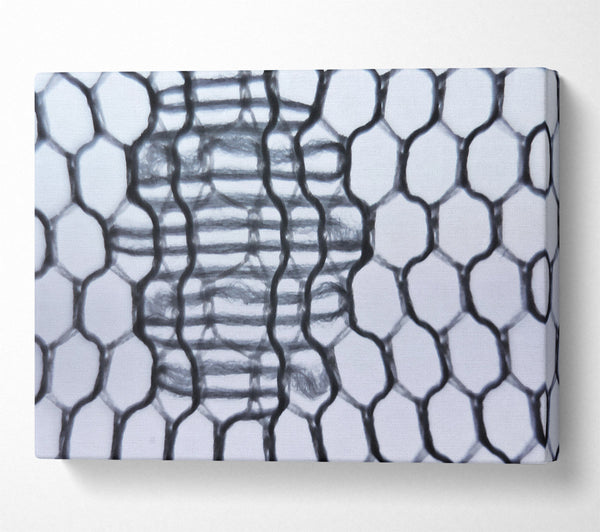  A Canvas Print of Black Woven Intertwine Canvas Wall Art