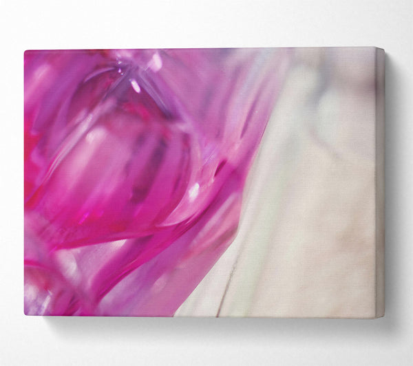  A Canvas Print of Pink Glass Reflections Canvas Art