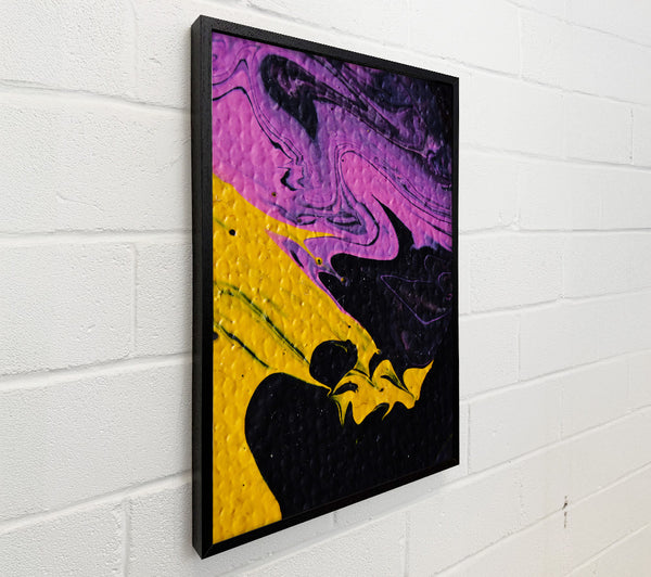 Purple Swirls And Yellow