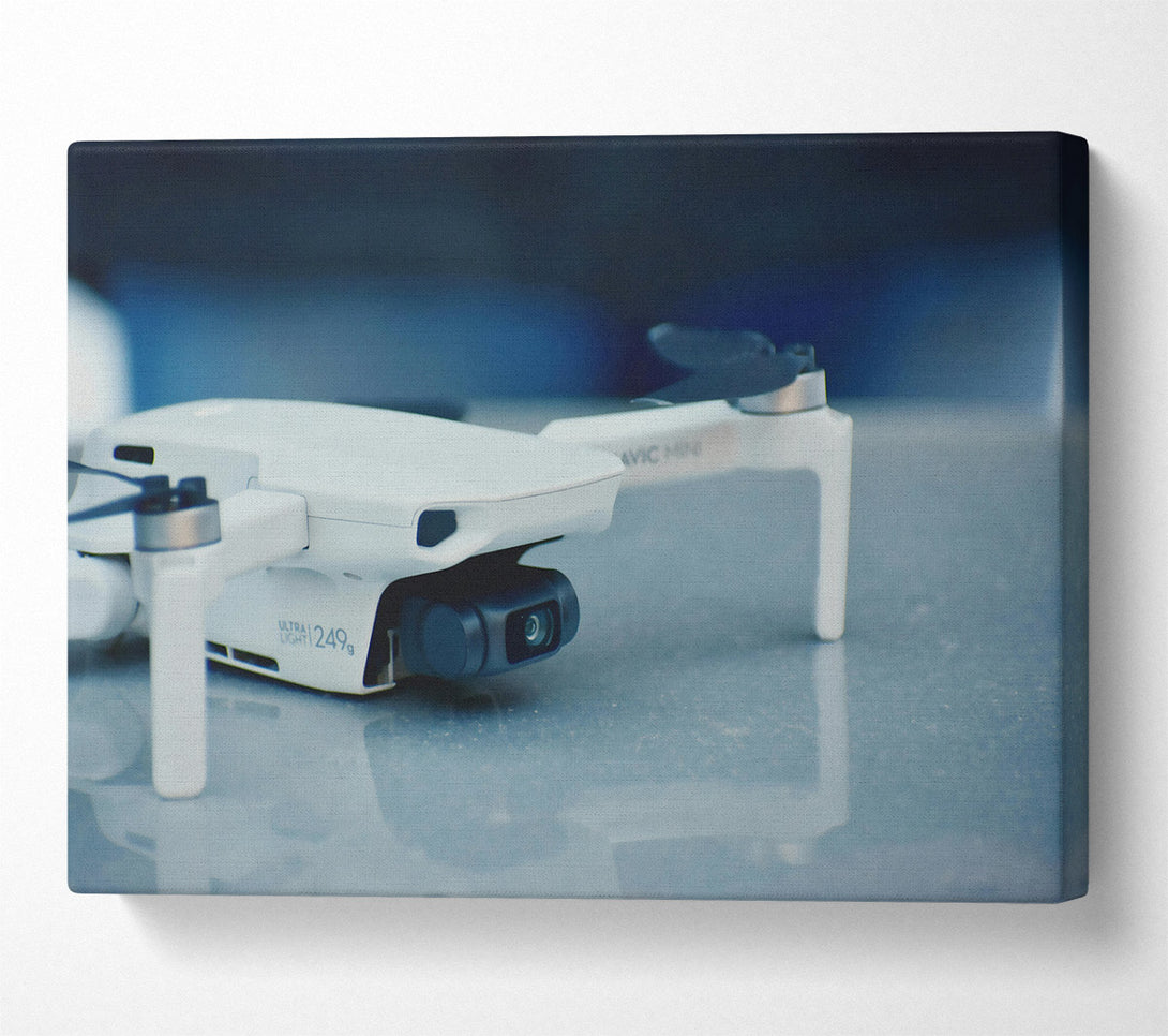  A Canvas Print of White Drone Perspective Canvas Wall Art