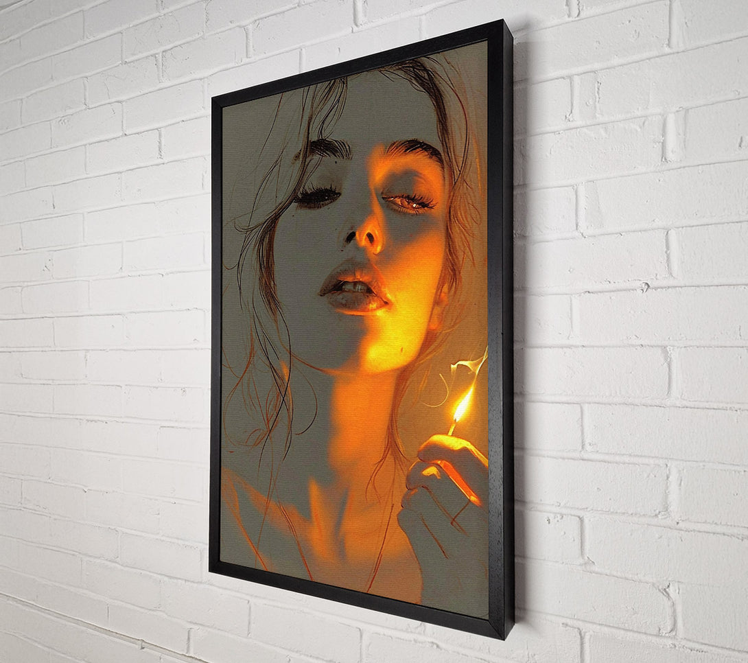  A Canvas Print of Matchstick Girl Canvas Print