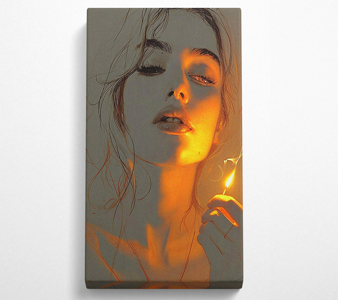  A Canvas Print of Matchstick Girl Canvas Print