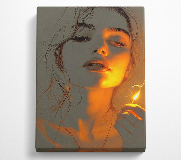  A Canvas Print of Matchstick Girl Canvas Print