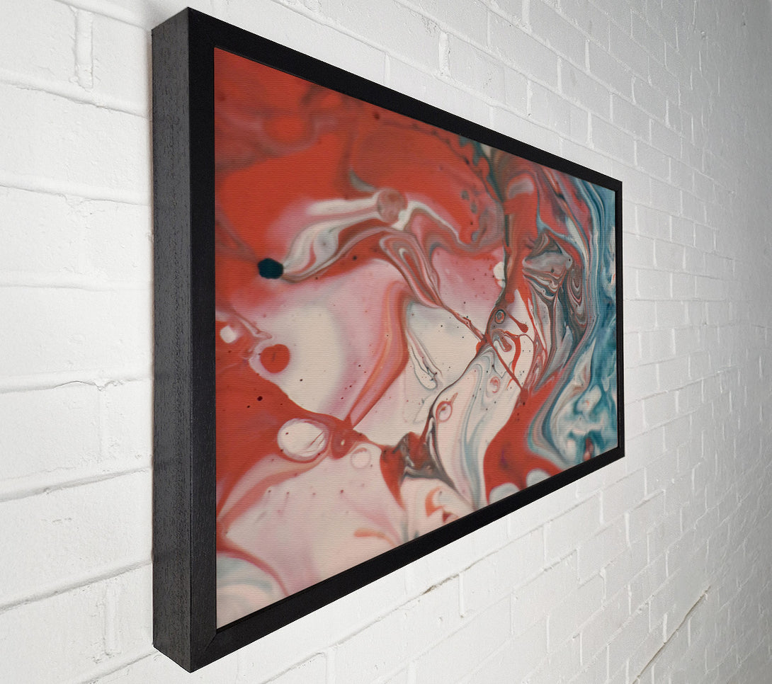  A Canvas Print of Crimson Fluid Dance Canvas Wall Art
