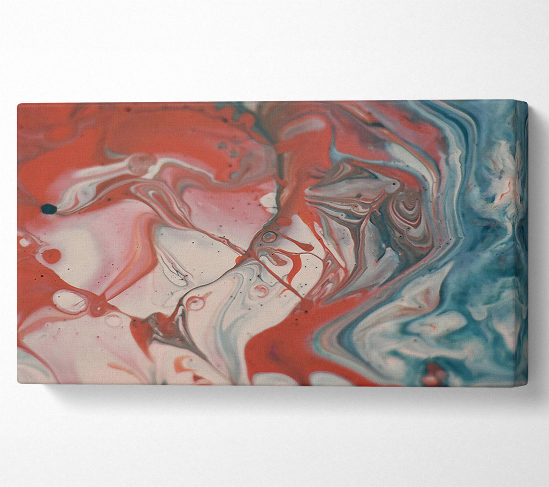  A Canvas Print of Crimson Fluid Dance Canvas Wall Art