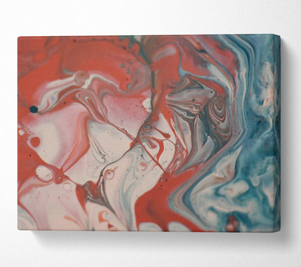  A Canvas Print of Crimson Fluid Dance Canvas Wall Art