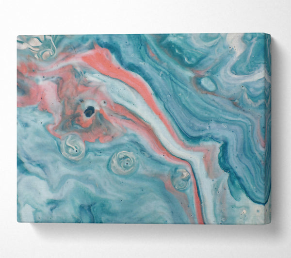  A Canvas Print of Azure Swirls And Dreams Canvas Art
