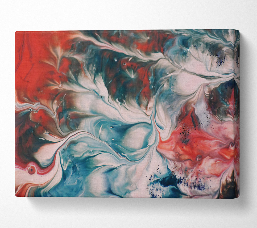  A Canvas Print of Crimson Swirling Dreams Canvas Wall Art