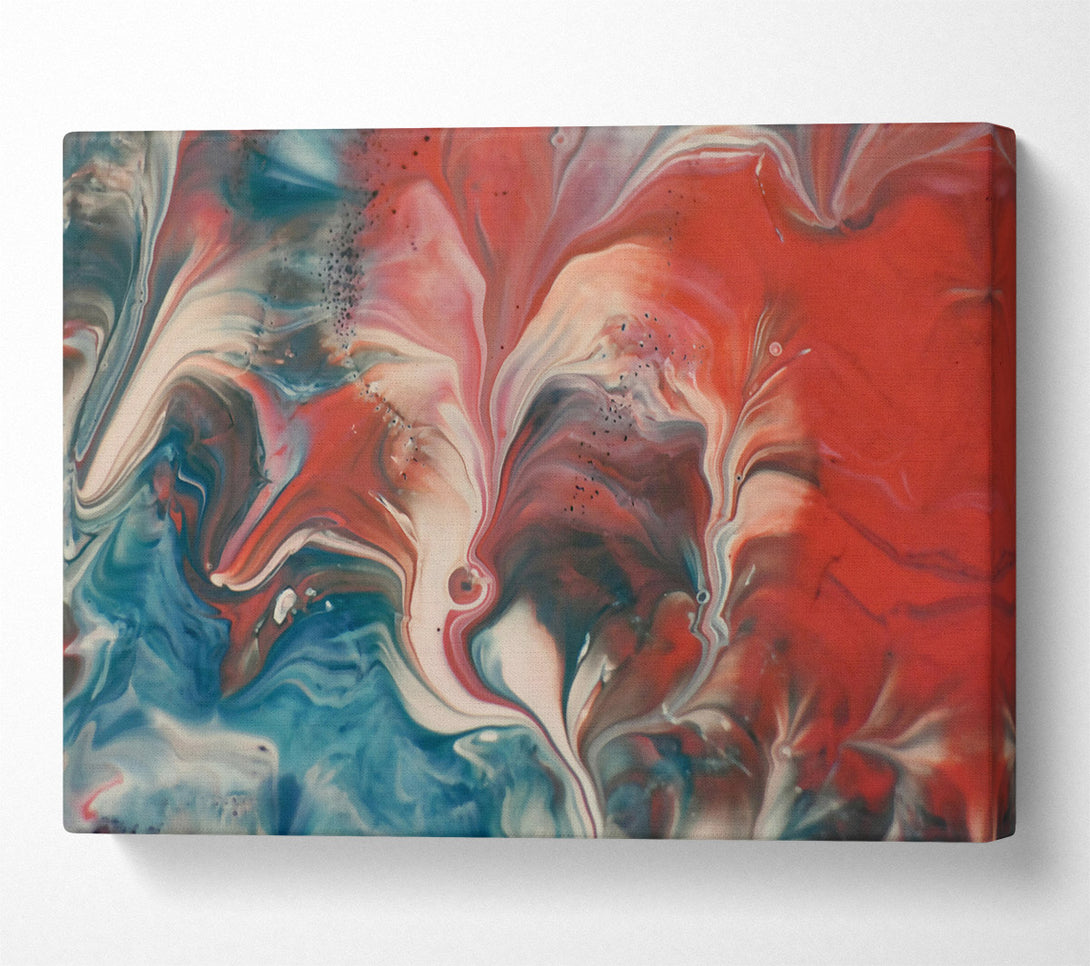  A Canvas Print of Crimson Swirls And Hues Canvas Wall Art