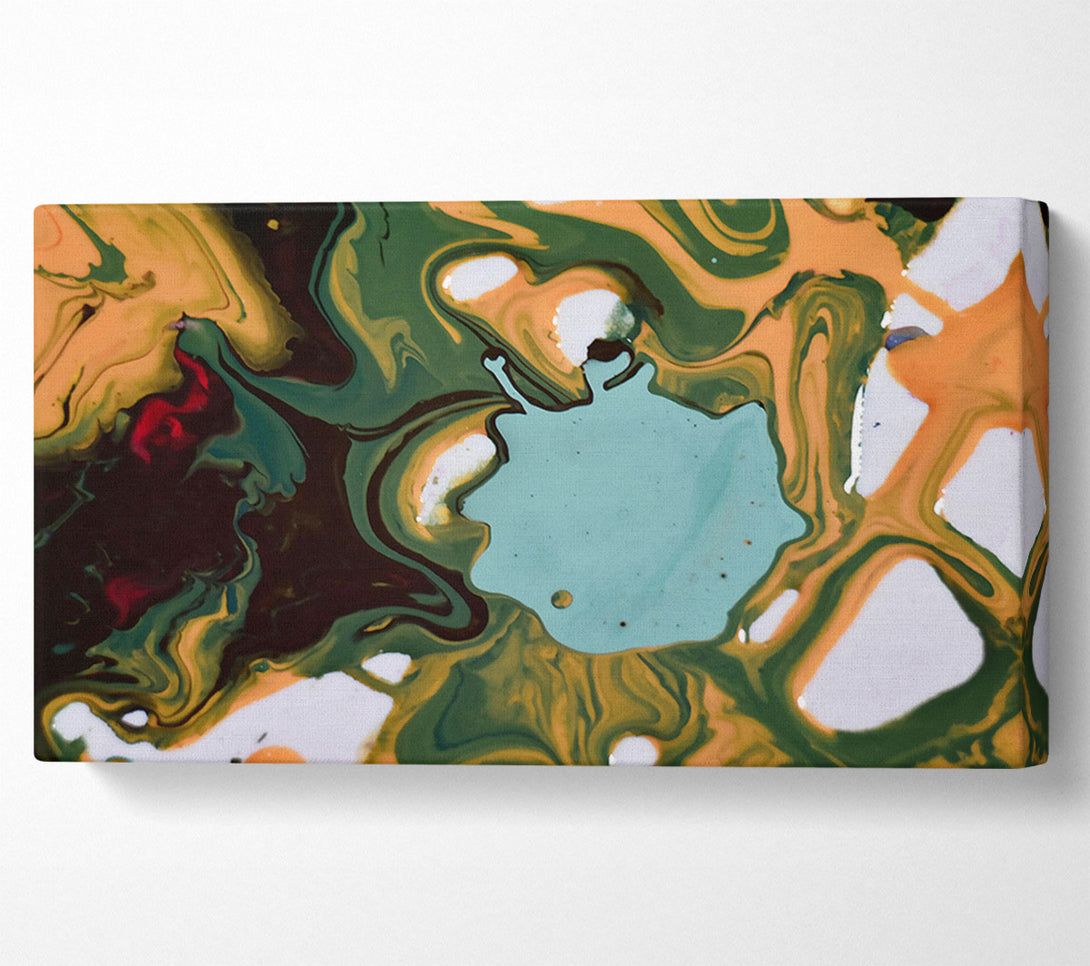  A Canvas Print of Teal Swirl Dreams Canvas Art