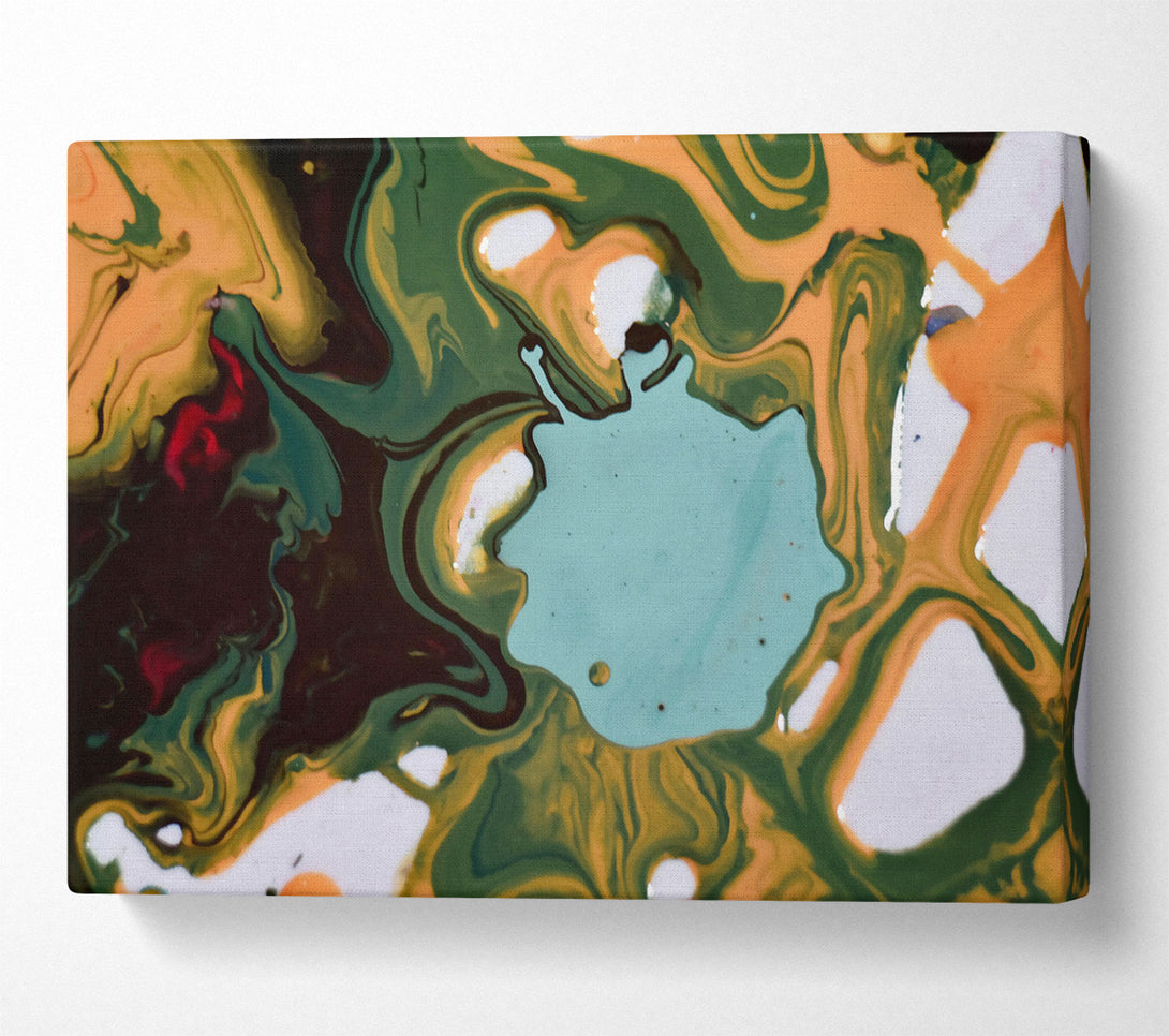  A Canvas Print of Teal Swirl Dreams Canvas Art