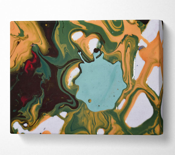  A Canvas Print of Teal Swirl Dreams Canvas Art