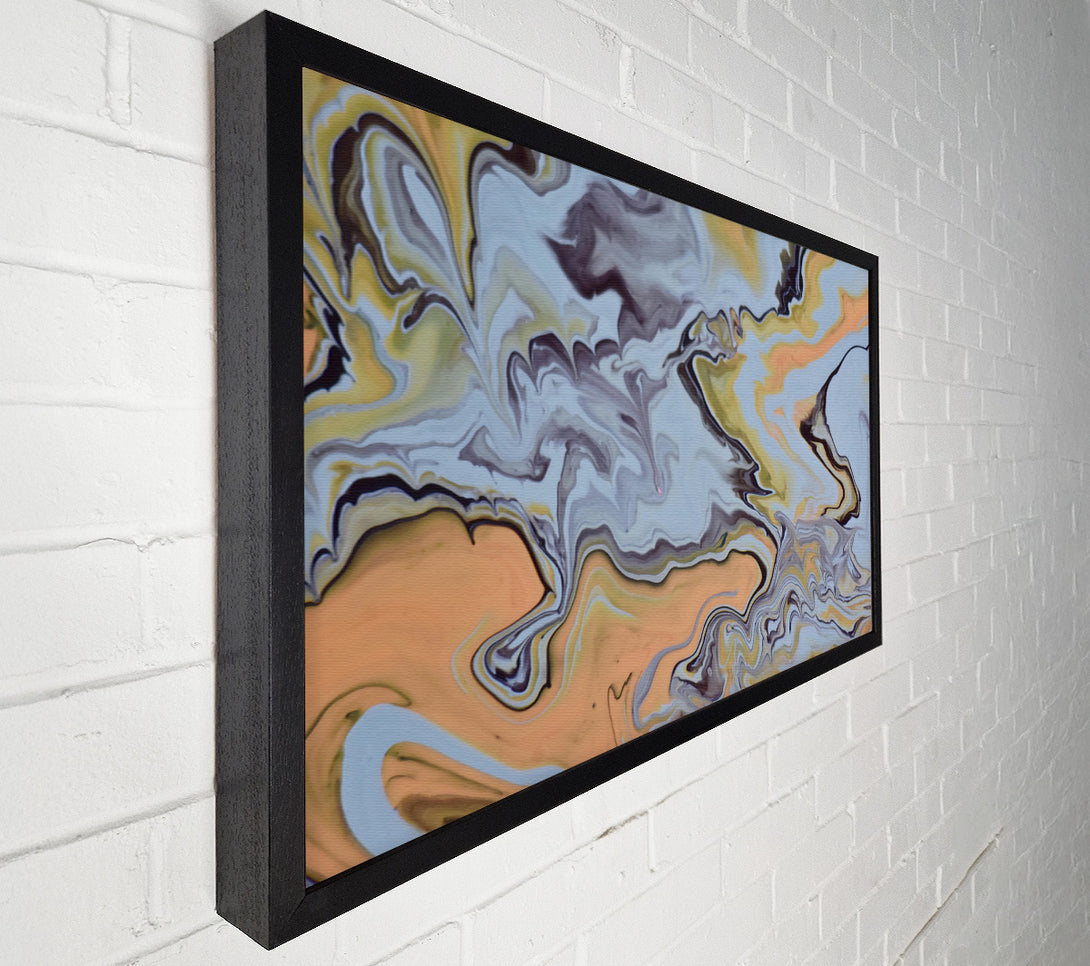  A Canvas Print of Grey Swirls And Hues Canvas Wall Art