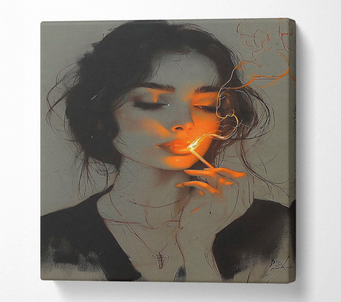  A Canvas Print of Matchstick Woman Canvas Art