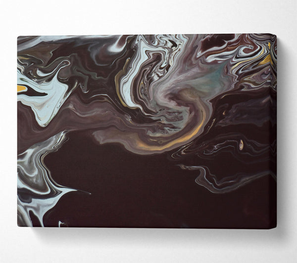 A Canvas Print of Black Swirling Dreams Canvas Wall Art