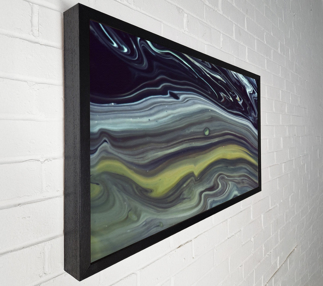  A Canvas Print of Olive Green Swirls Canvas Art